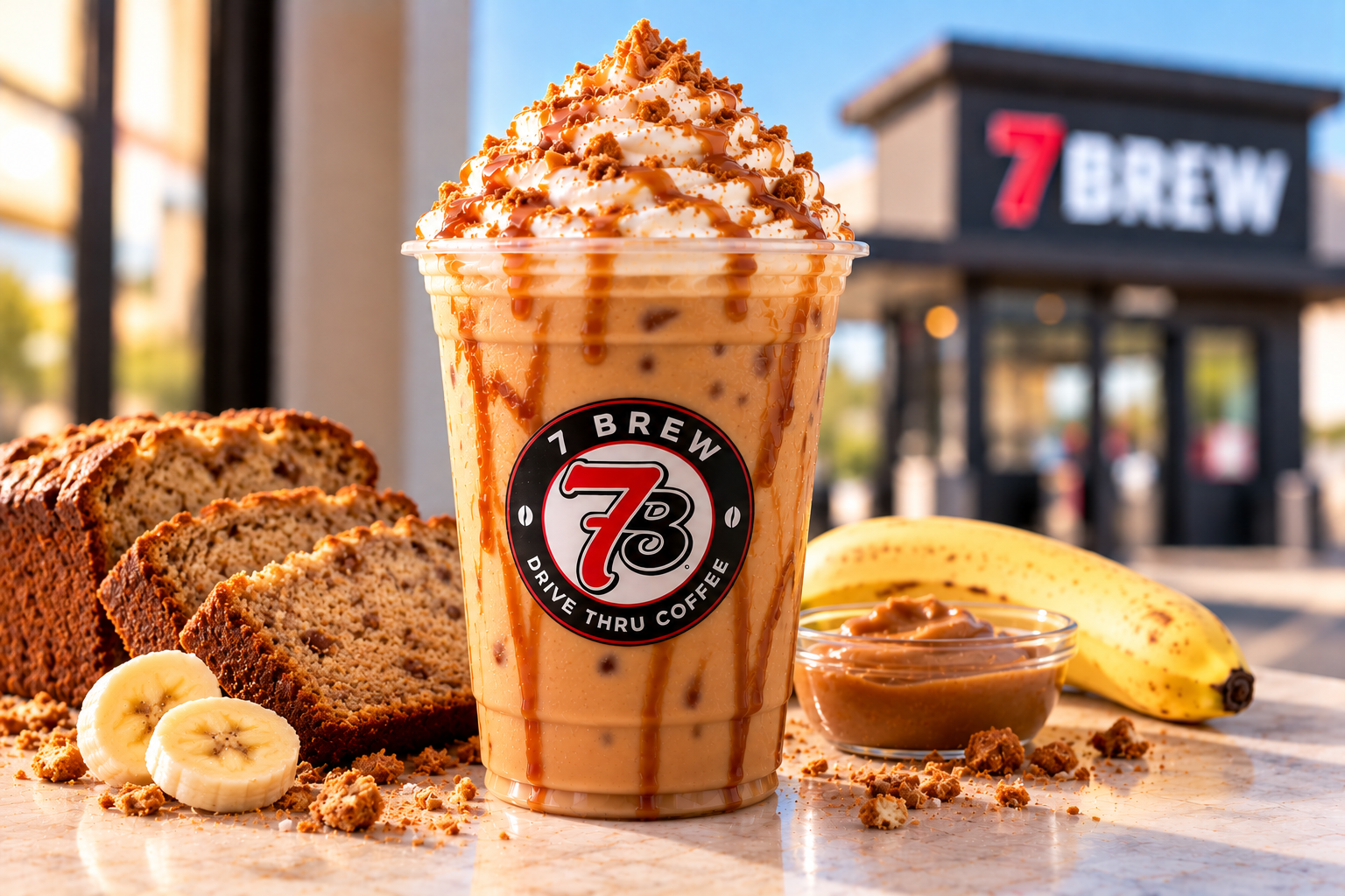 7 Brew Banana Bread coffee drink