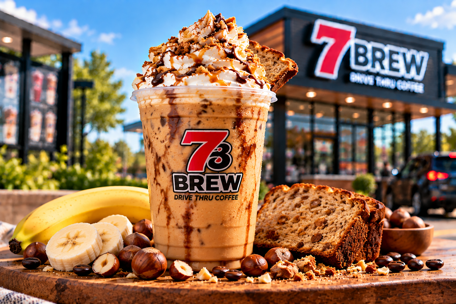 7 Brew Banana Bread — Banana Hazelnut Mocha