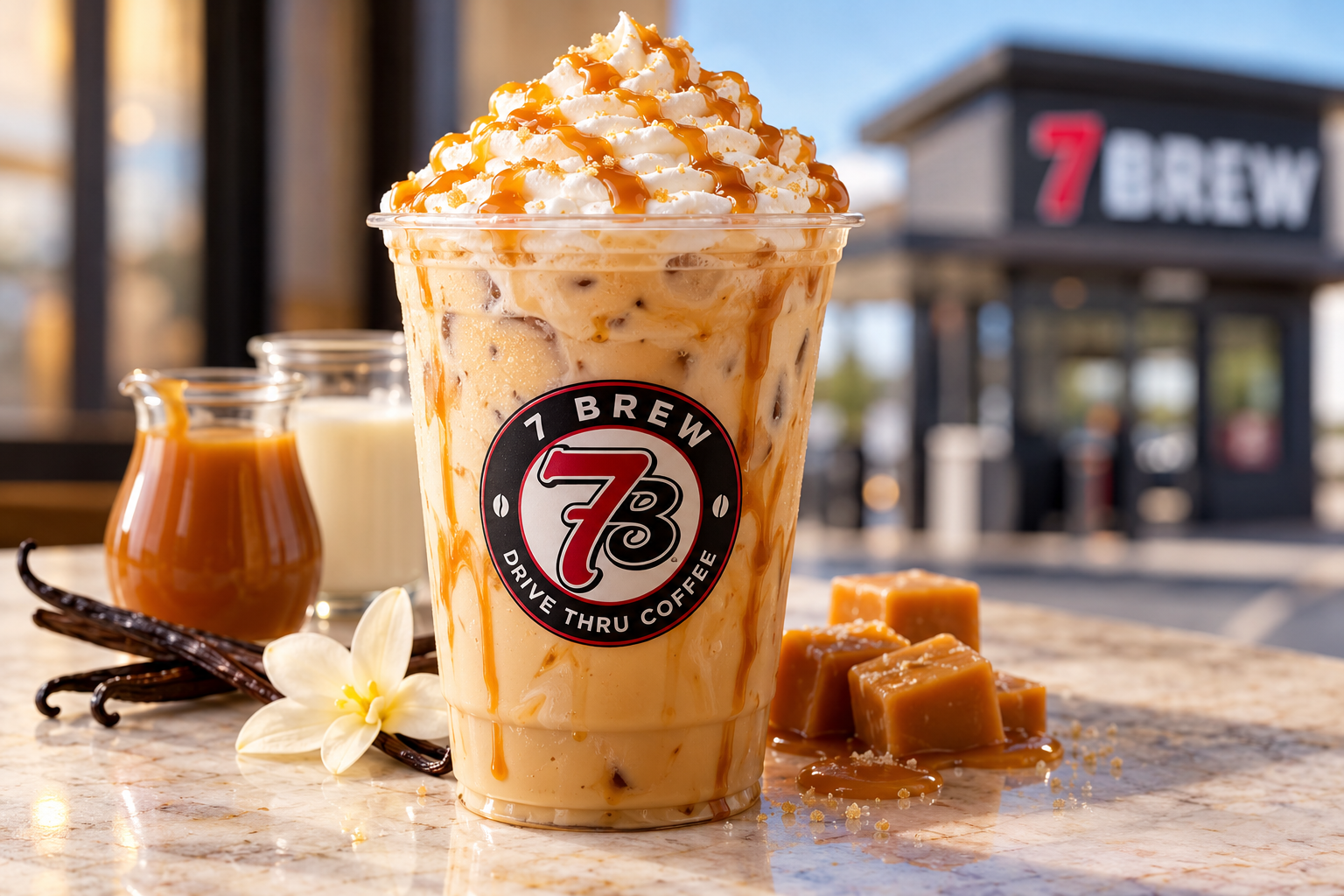 7 Brew Blondie coffee