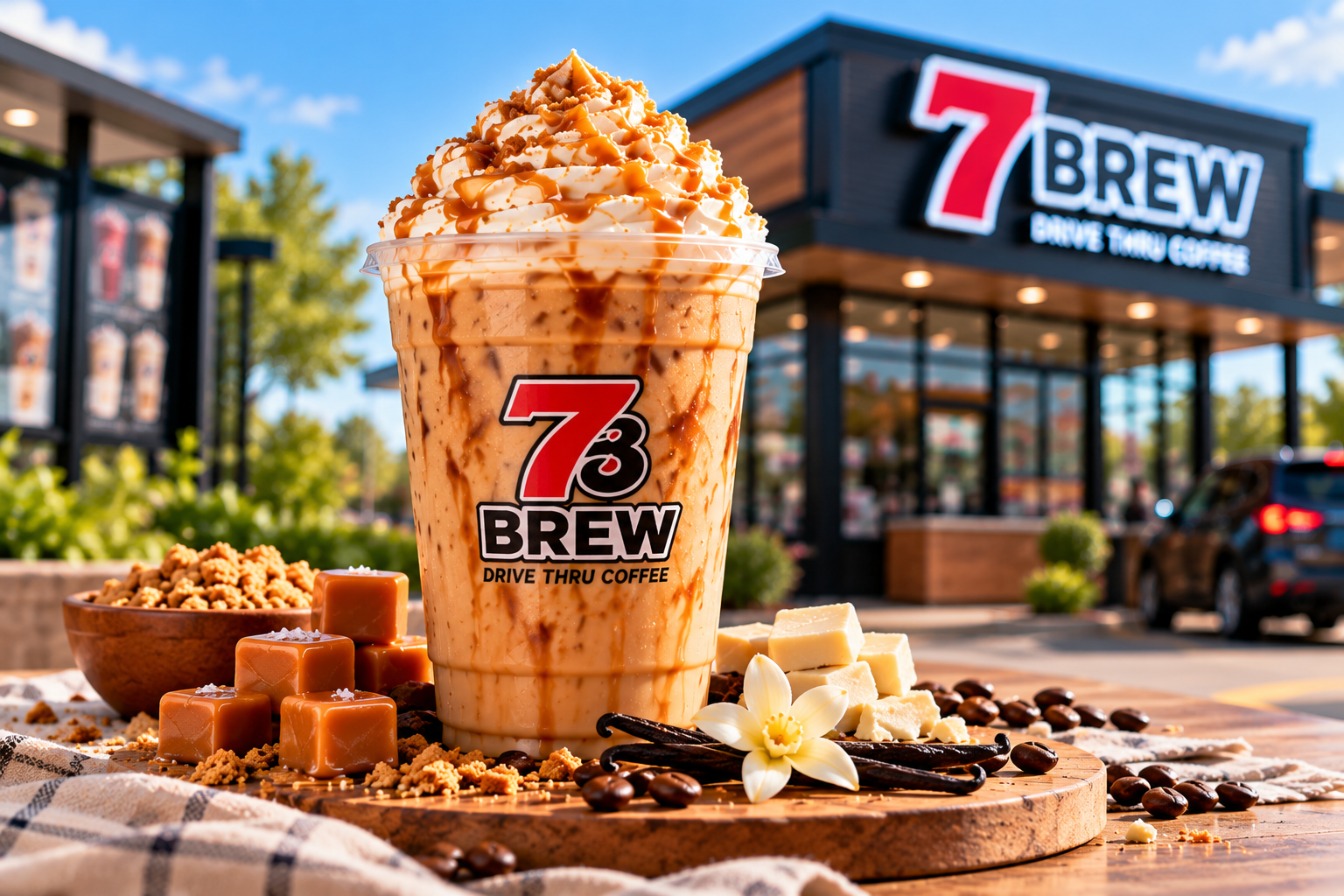 7 Brew Blondie — Vanilla Caramel Breve